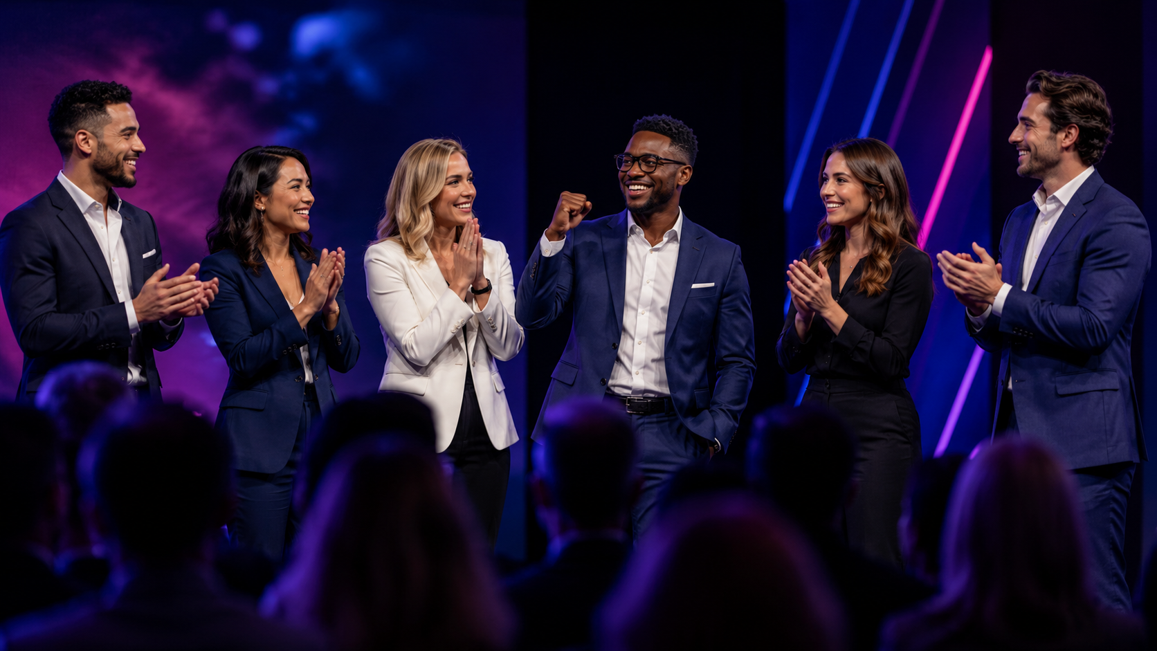 Aria producers recognized on stage for their production
